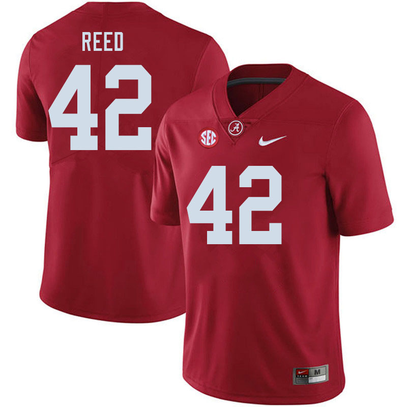 Alabama Crimson Tide Men's Sam Reed #42 Crimson NCAA Nike Authentic Stitched 2020 College Football Jersey EM16U06SN